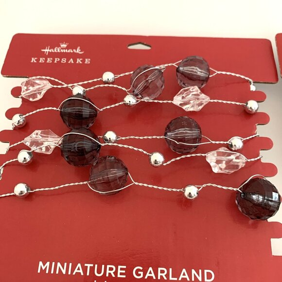 2 Hallmark Keepsake Miniature Garland 6 Foot & 10 Foot Long New Xmas Ornament - Picture 4 of 8